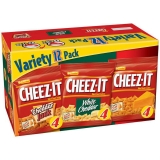 Cheez-It Baked Cheddar Jack White Cheddar Original Snack Cracker Variety Pack 1.25 oz 12 Count ABD.