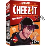 Cheez-It Limited Edition Signed Sapnap Cheez-It Cheese Crackers Gaming Snacks Original 21 oz