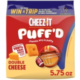 Cheez-It Puff'd Double Cheese Baked Snacks Puffed Snack Crackers 1 Pack