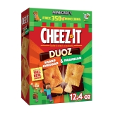 Cheez-It Duoz Cheese Baked Snack Crackers Sharp Cheddar Parmesan Lunch Snacks 12.4Oz