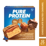 Pure Protein Bar Chocolate Salted Caramel 19g Protein 12 Ct Pack