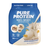 Pure Protein Whey Protein Powder Vanilla Cream 25g Protein 1.75 lbs