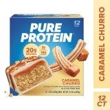 Pure Protein Bars Caramel Churro 20g Protein Gluten Free 1.76 oz 12 Ct