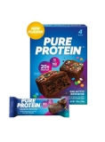 Pure Protein Bars Galactic Brownie 20g Protein Gluten Free 1.76 oz 4 Ct