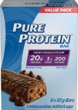 Pure Protein Bars Gluten Free Chewy Chocolate Chip 50g 6ct