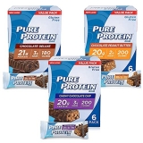 Pure Protein Bars High Protein Nutritious Snacks Energy Support Low Sugar Gluten Free Variety Pack 18 Pack