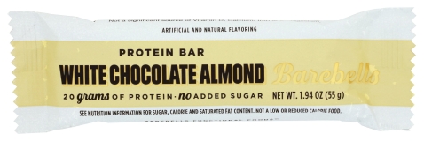 Barebells White Chocolate Almond Protein Bar 1.94 oz 55 g for Healthy Snacking