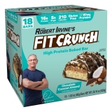 Fit Crunch Snack Size Protein Bar Chocolate Coconut Almond 16g Protein 18 ct
