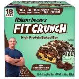 Fit Crunch Mint Chocolate Chip Protein Bar 16g Protein 18 ct. Snack