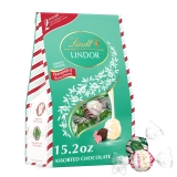 Lindt LINDOR Assorted Peppermint Chocolate Christmas Candy Truffles 15.2 oz