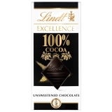 Lindt Excellence 100% Cocoa Dark Chocolate Candy Bar 1.7 oz