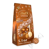 Lindt LINDOR Snickerdoodle White Chocolate Christmas Candy Truffles 5.1 oz Bag