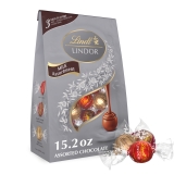 Lindt Lindor Milk Assorted Chocolate Candy Truffles 15.2 oz Bag