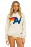 Aviator Nation LOGO PULLOVER RELAXED HOODIE - VINTAGE WHITE