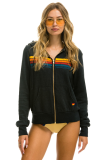 Aviator Nation 5 STRIPE HOODIE - CHARCOAL
