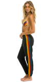 Aviator Nation 5 STRIPE SWEATPANTS - CHARCOAL