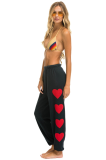Aviator Nation HEART STITCH 4 SWEATPANTS - CHARCOAL