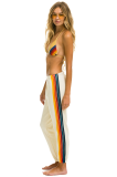 Aviator Nation 5 STRIPE SWEATPANTS - VINTAGE WHITE