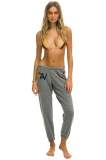 Aviator Nation LOGO SWEATPANTS - HEATHER GREY1