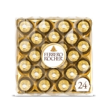 Ferrero Rocher Milk Chocolate Hazelnut Gourmet Chocolates 24 Count