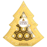 Ferrero Rocher Gourmet Milk Chocolate Hazelnut Box 5.3 oz 12 Count