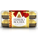 Ferrero Rocher Premium Milk Chocolate Hazelnut Valentines Gift Box 7 oz 16 Ct