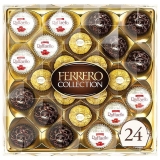 Ferrero Collection 24 Count Premium Gourmet Assorted Hazelnut Milk Chocolate