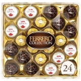 Ferrero Collection 24 Count Premium Gourmet Assorted Hazelnut Milk Chocolate Dark Chocolate