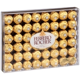 Ferrero Rocher Fine Hazelnut Chocolates Chocolate Gift Box 48 Count Flat 21.2 oz