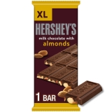 Hersheys Milk Chocolate Almonds XL Candy Bar 4.25 oz 16 Pieces for Amerikapaketim