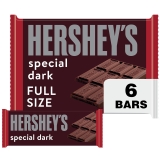 Hershey's Special Dark Mildly Sweet Chocolate Candy Bars 1.45 oz 6 Count for AmerikaPaketim