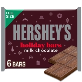Hersheys Milk Chocolate Christmas Candy Bars 1.55 oz 6 Count for Amerika Paketim