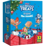 Rice Krispies Treats Holiday Mini Marshmallow Cereal Bars 32 Count 12.4 oz