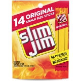 Slim Jim Original Smoked Snack Sized Sticks 14 Count Box Meat Sticks 0.28 oz