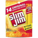 Slim Jim Snack Sized Smoked Meat Stick 14 Count Original Flavor Multi Pack 3.92oz