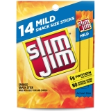 Slim Jim Mild Smoked Snack Stick 0.28 Ounce Pack Of 14
