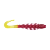 Berkley PowerBait Curly Bones 3" Purple Chartreuse Soft Bait