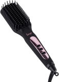 L'ange Le Vite Hair Straightener Brush - Heated Hair Straightening Flat Iron Black