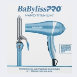 BabylissPRO Titanium Professional Hair Dryer Plus 1 Inch Curling Iron