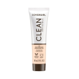 COVERGIRL Clean Invisible Liquid Foundation 100 Fair Porcelain 1.0 fl oz for Radiant Skin