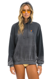 AVİATOR NATİON ESSENTIAL RELAXED PULLOVER HOODIE - FADED SMOKE