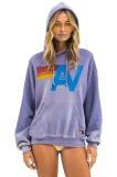 AVİATOR NATİON VINTAGE LOGO RELAXED PULLOVER HOODIE - FADED GRAPE
