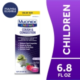 Mucinex Children's Cough Congestion Medicine Expectorant Kids Very Berry Flavor 6.8 fl oz