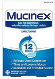 Mucinex 12 Hour Chest Congestion Expectorant Tablets 20 Count