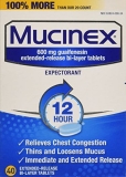 Mucinex 12 Hour Chest Congestion Expectorant Tablets 40 Count