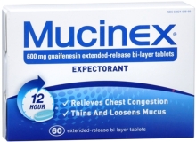 Mucinex SE Extended Release Tablets 600 mg Guaifenesin 60 ct