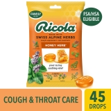 Ricola Honey Herb Soothing Cough Drops Throat Relief Cough Suppressant 45 Ct