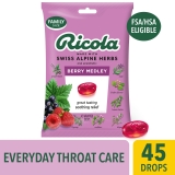 Ricola Berry Medley Throat Drops Delicious Throat Relief 45 Ct