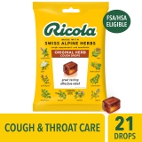 Ricola Original Herb Soothing Cough Drops Throat Relief Cough Suppressant 21 Count