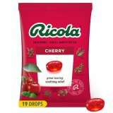 Ricola Cherry Throat Drops - Tasty Throat Refreshment & Oral Anesthetic 19 Count